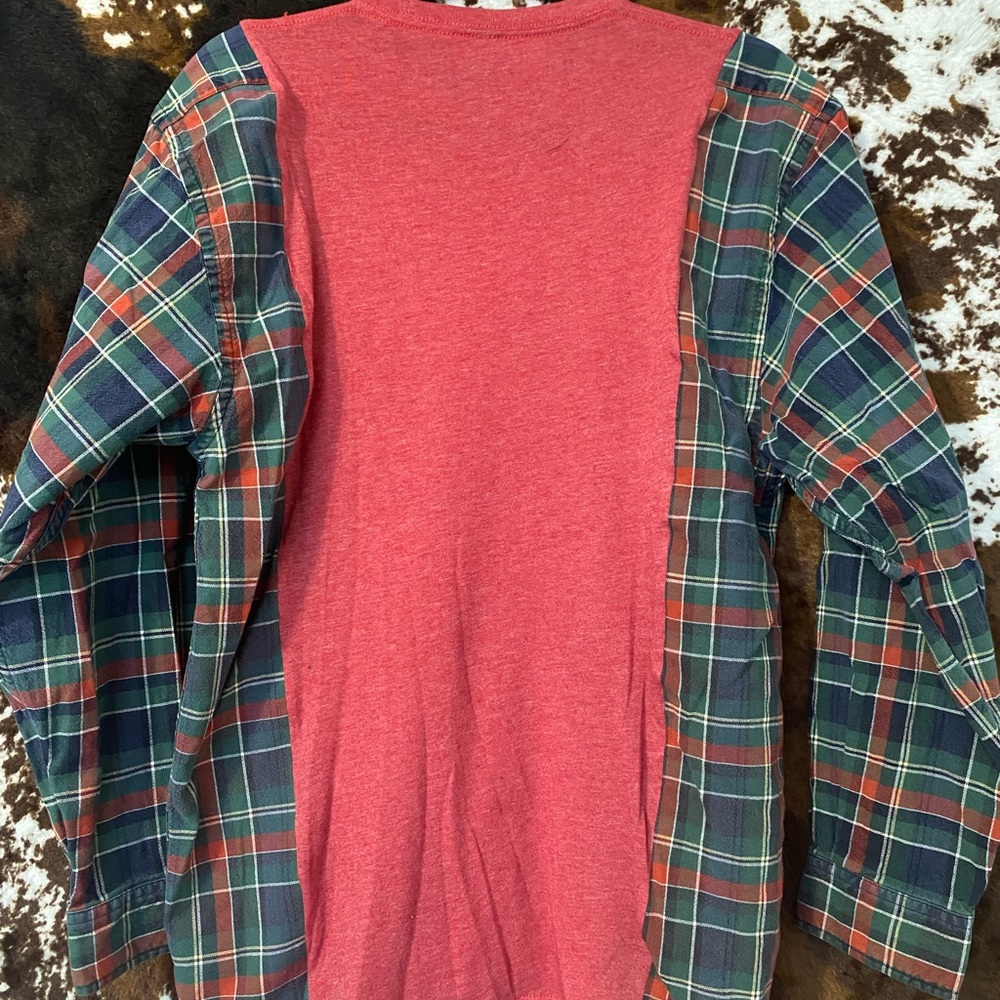 Sleeman Plaid Rework Shirt - Picture 3 of 3